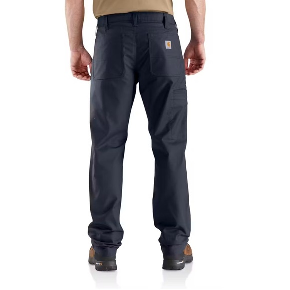 CARHARTT Rugged Flex Relaxed Fit Canvas Work Pant in Navy - Picture 3 of 9